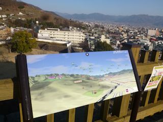甲府城跡からの眺め(JPG-32k)