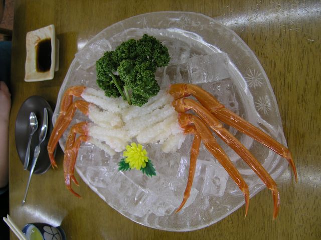 蟹刺し(JPG-68k)